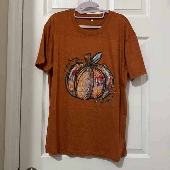 Fall Pumpkin Graphic T Shirt - Picture 2 of 5
